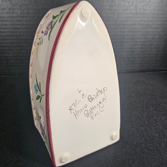 Vintage R.C.&CAL Juncal Porto de Mos, Portugal Iron Potpourri Sachet Holder #836 - Picture 5 of 9